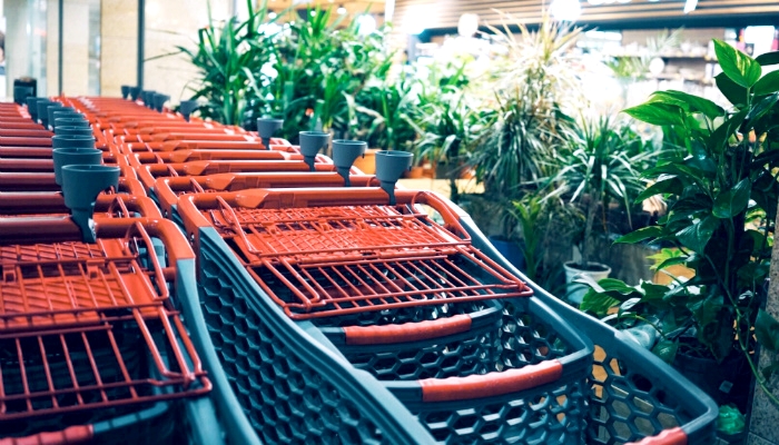 7 principais motivos que fazem seu cliente abandonar o carrinho de compras Carrinhos de supermercado representando carrinhos abandonados no e-commerce