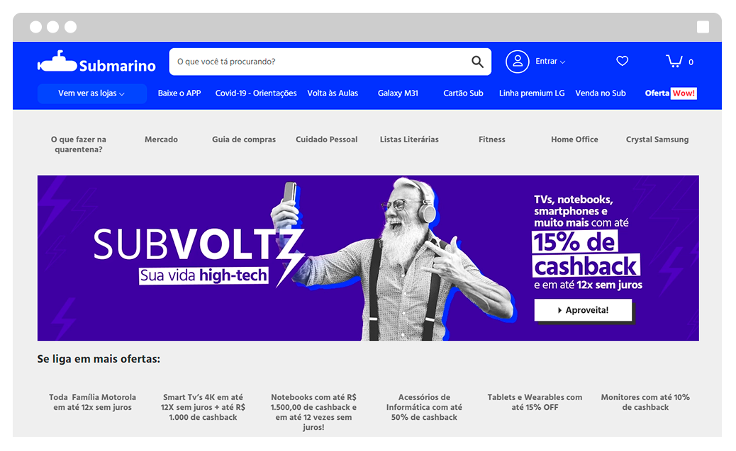 site do submarino