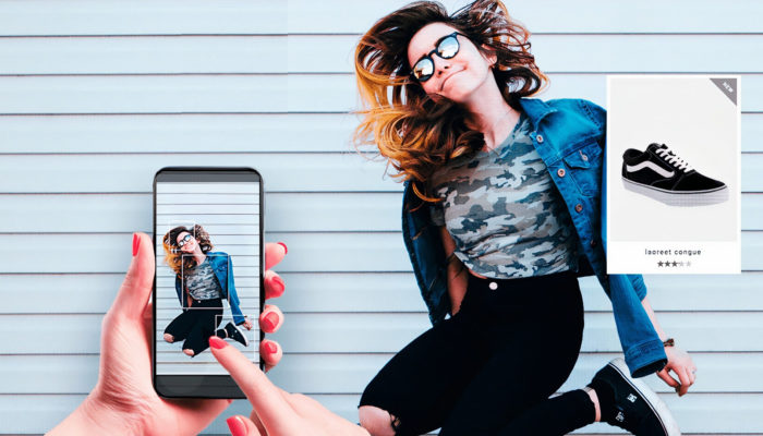 Búsqueda visual y su impacto en la UX de tu tienda online Búsqueda visual de moda en smartphone
