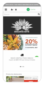 Tiendanube de plantas con envío gratis