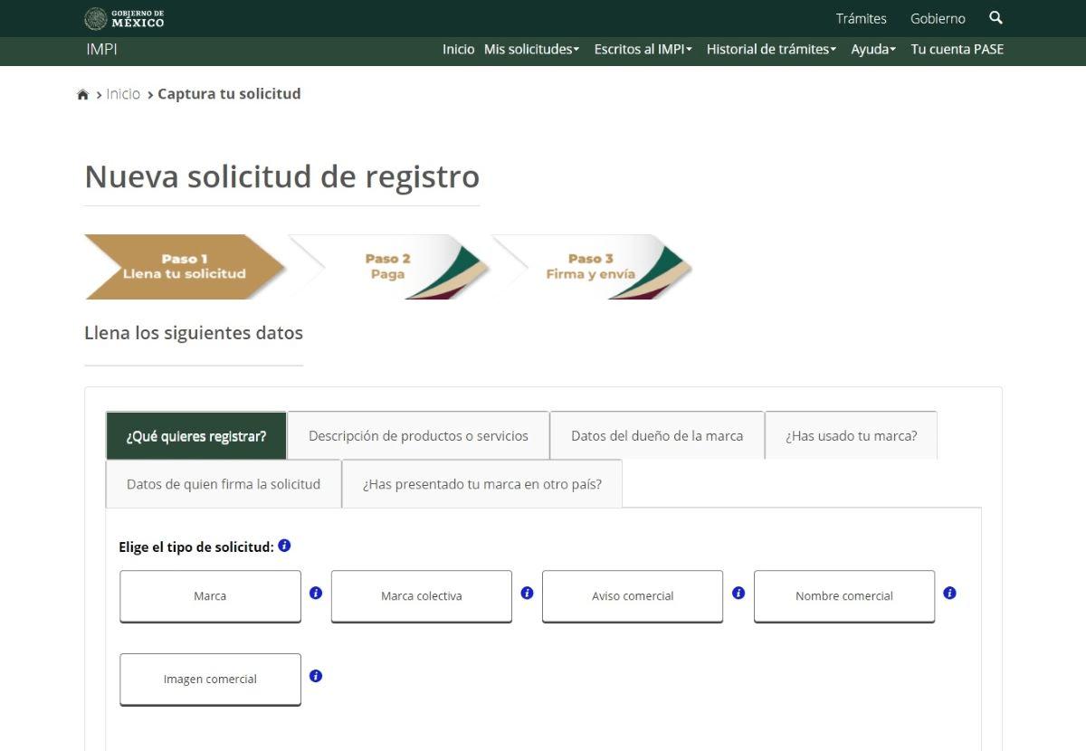 Cómo registrar una marca en México con el formulario del IMPI