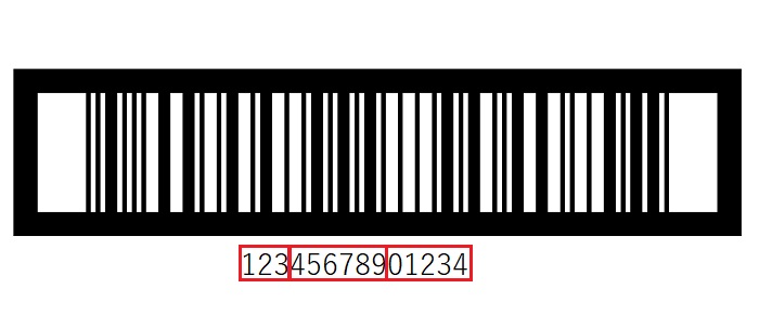 Imagem da representação do código de barras ITF-14.