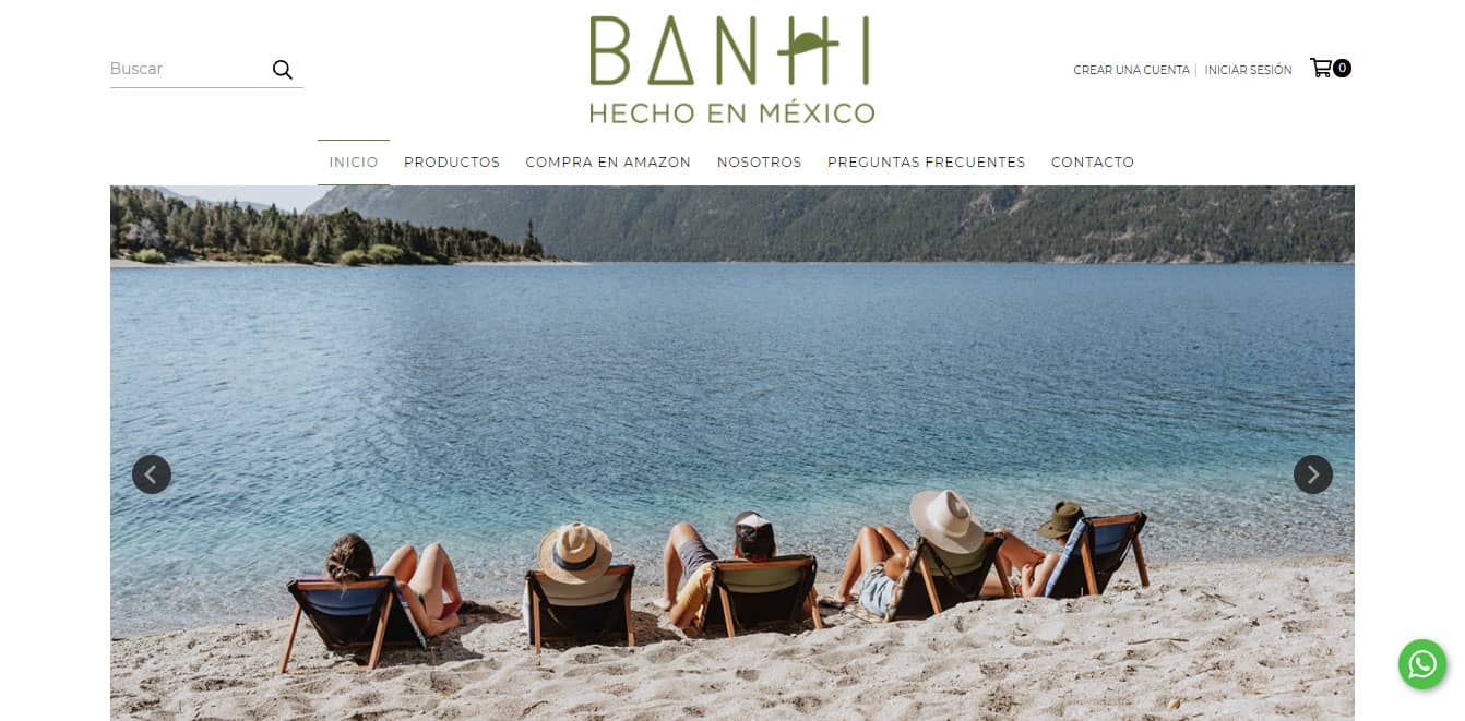 Ejemplos Tiendanube México Banhi