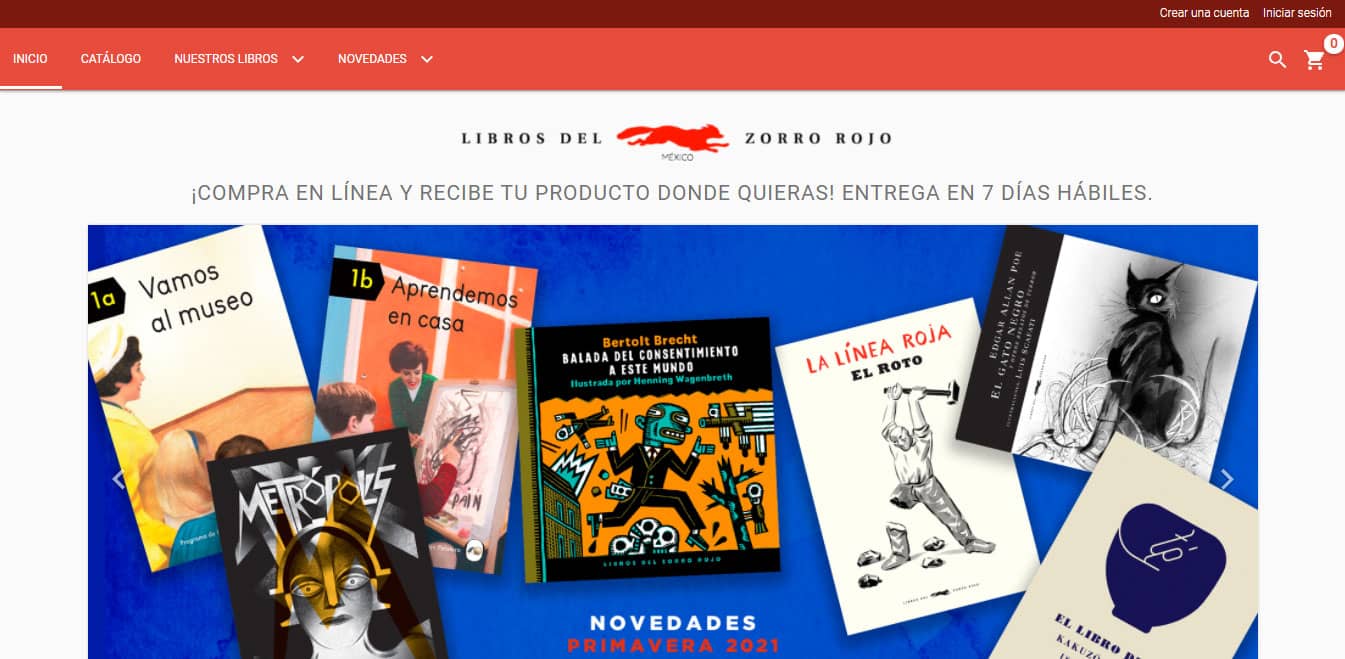Ejemplos Tiendanube México Libros del Zorro Rojo
