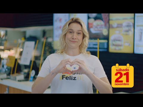 Foto da apresentadora Fernanda Gentil, em divulgação da campanha de marketing social McDia Feliz
