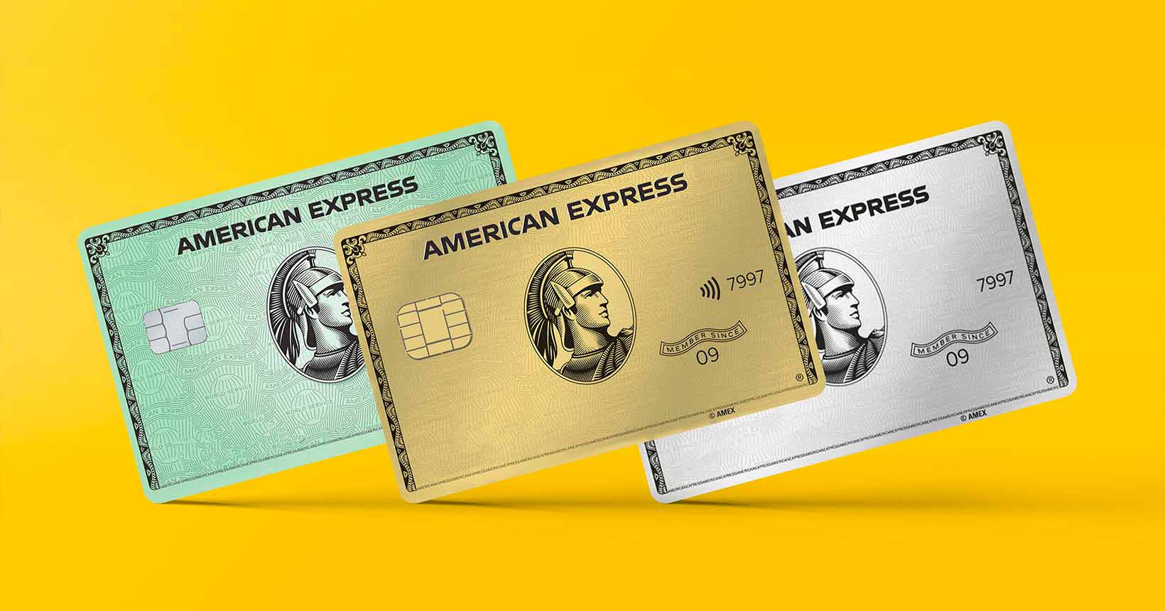 opções de cartões American Express