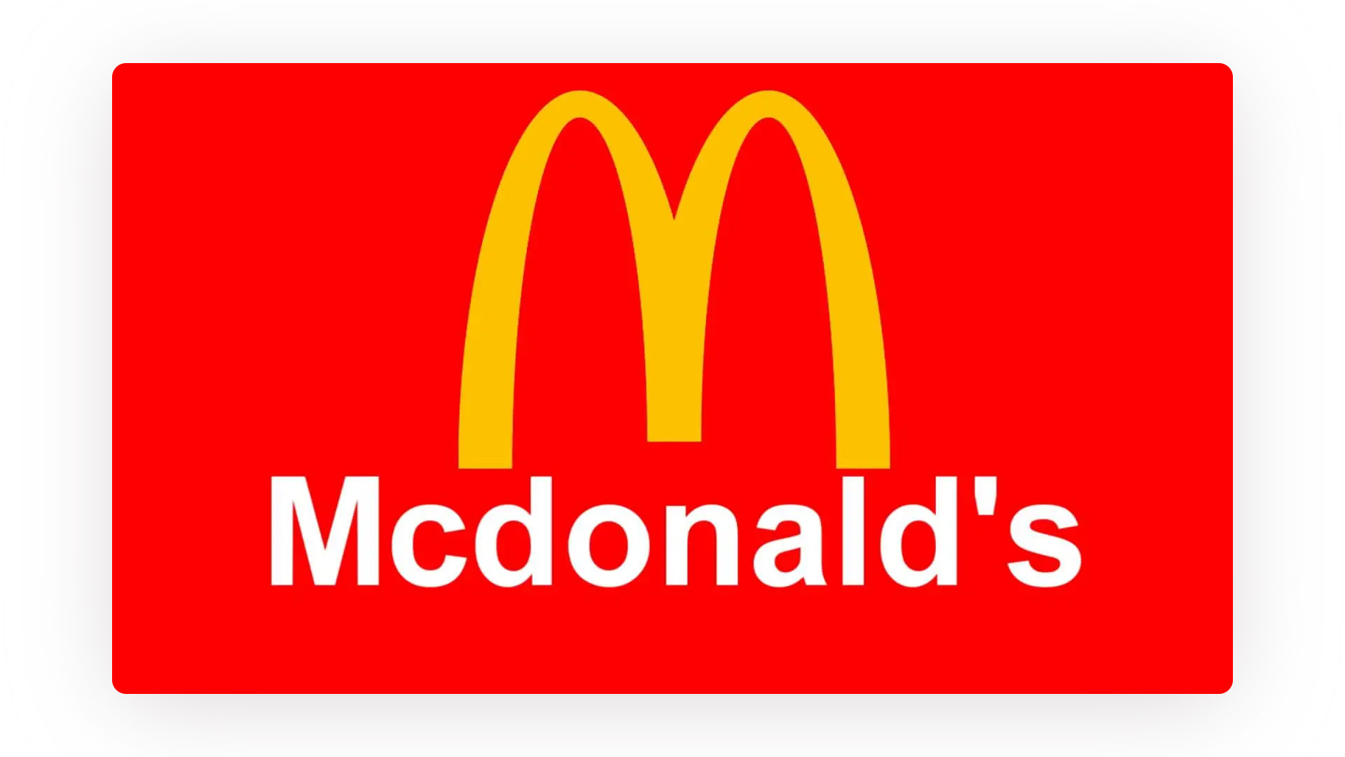 logotipo do Mc Donald's simboliza paleta de cores