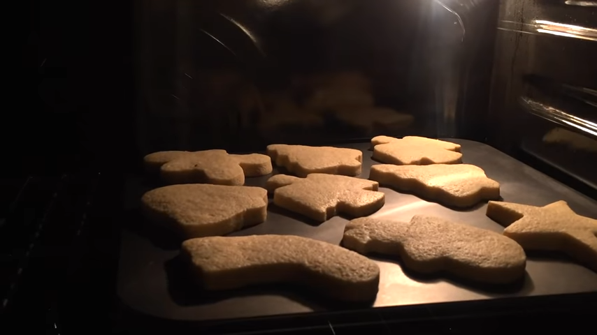 Biscoitos no forno