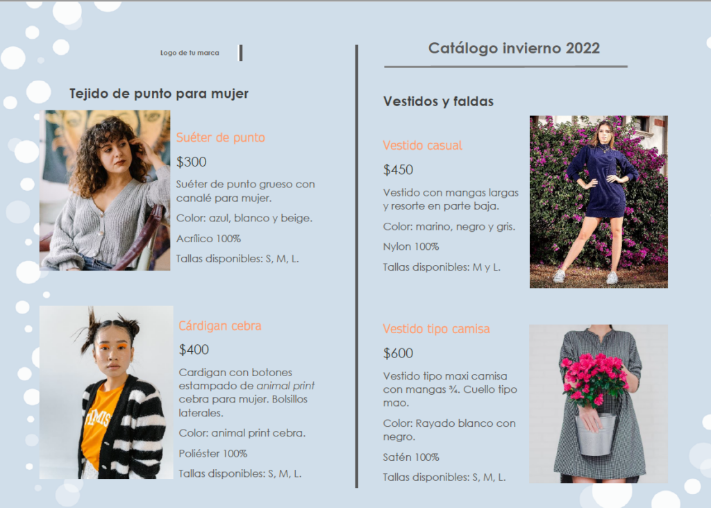 Top 59+ imagen como hacer un catalogo de ropa virtual