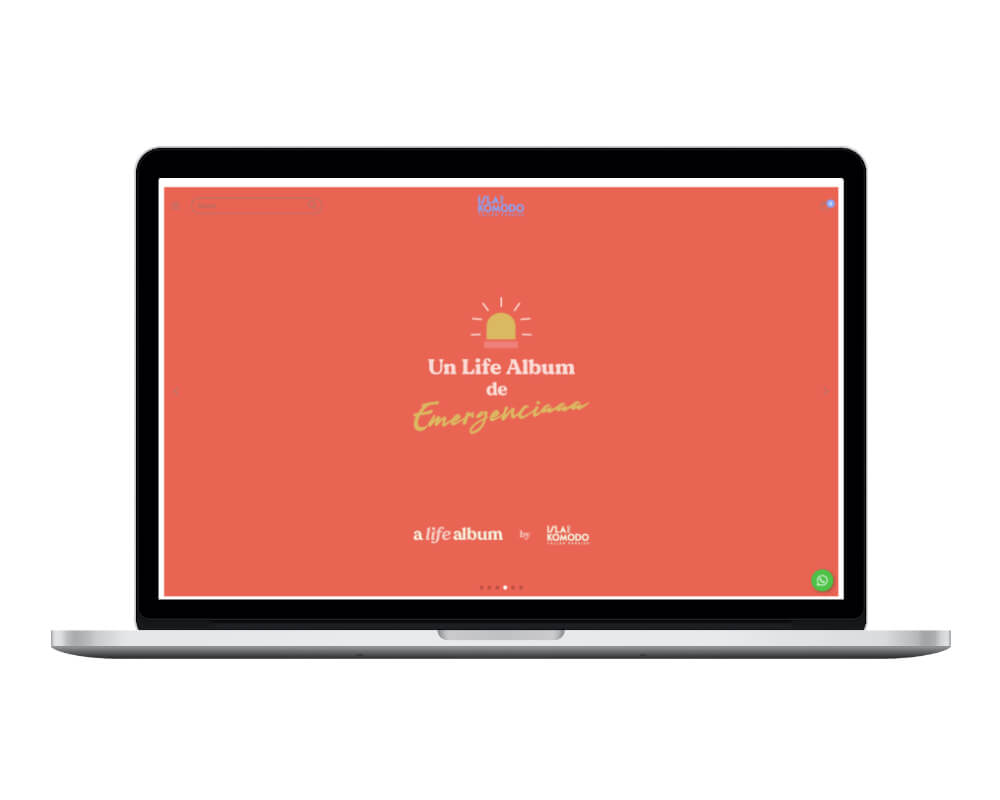 Ejemplo de diseños de tiendas online por Isla de Komodo