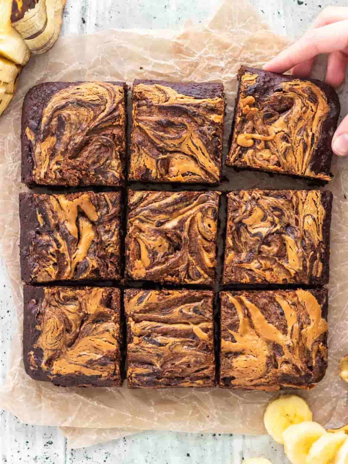 Imagem de um brownie vegano representando doces veganos