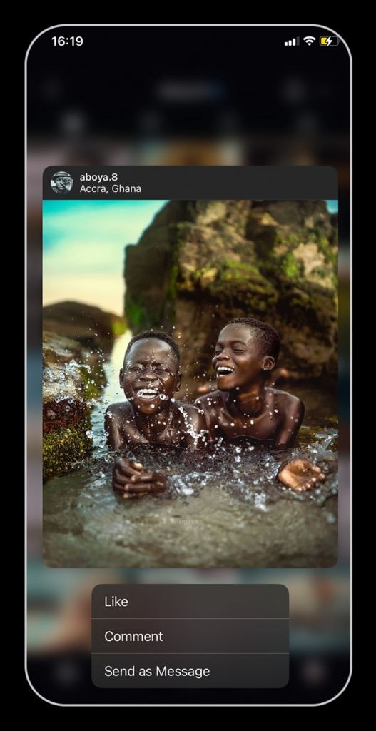 11 ideias para ganhar dinheiro no Instagram 8 Foto tirada por Michael Aboya no Instagram