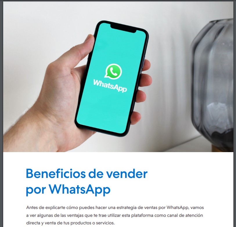 ebook de como vender por WhatsApp