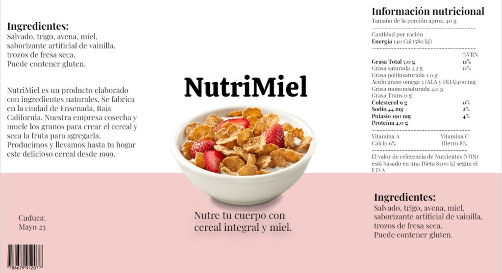 Modelo De Etiqueta De Un Producto www.tiendanube.com