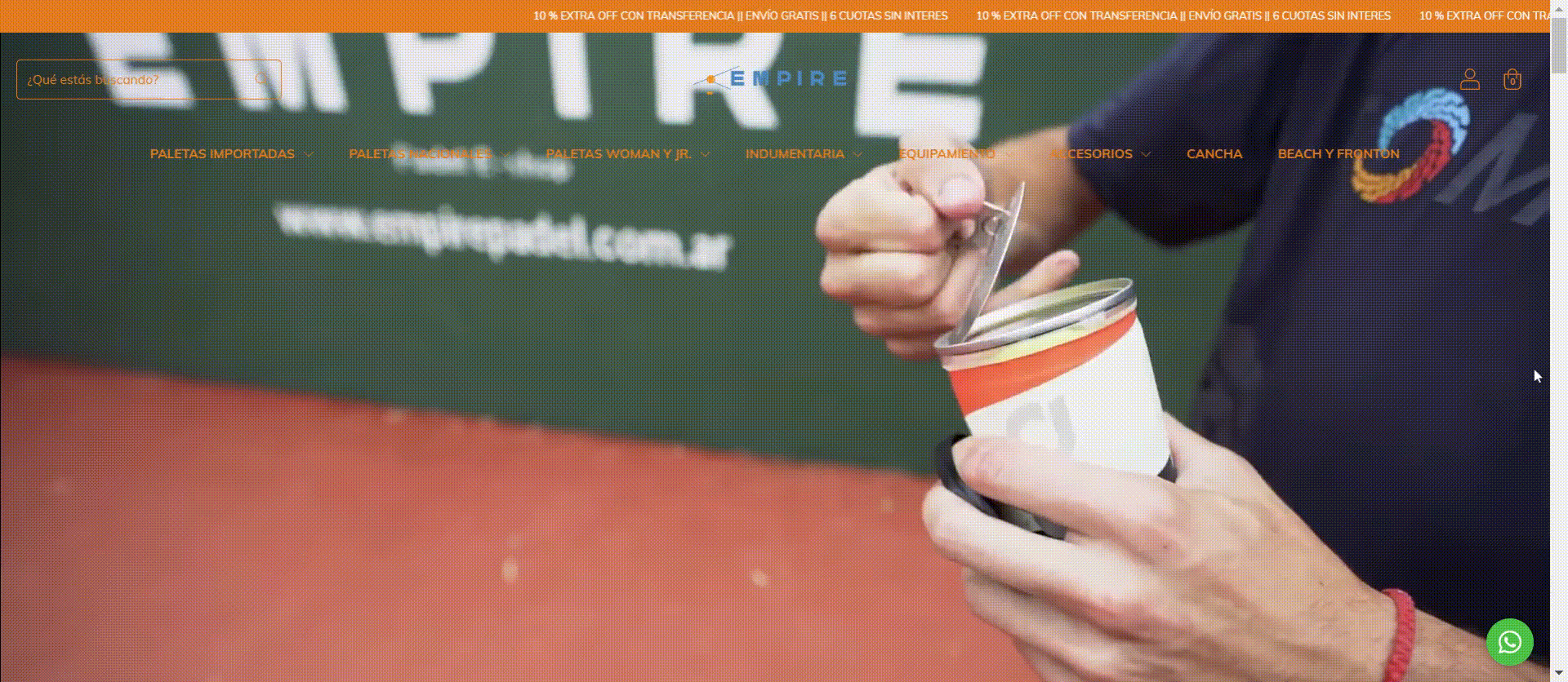 Gif de la tienda Empire Padel.