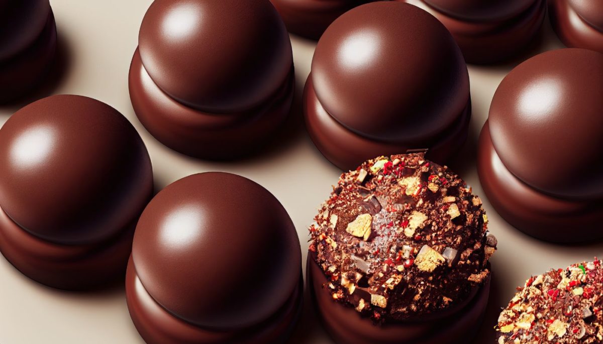 imagens de doces de chocolate, representando como fazer bombom para vender