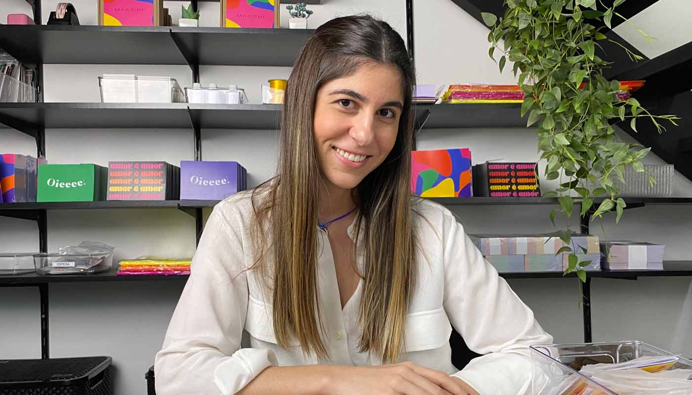 Aline Djanikian, empreendedora e sócia da Macchi, joalheria online.
