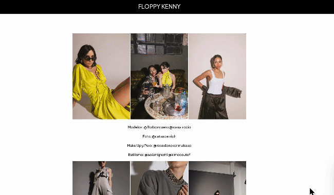 Lookbook de la Tiendanube Floppy Kenny.