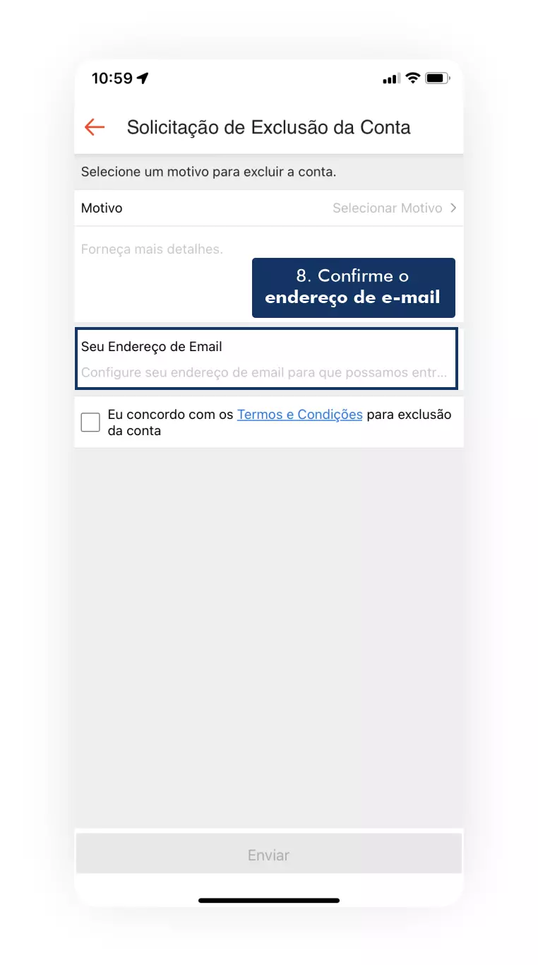 Confirme o endere&ccedil;o de e-mail