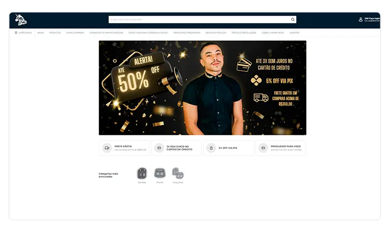 exemplo de tipo de banner estático