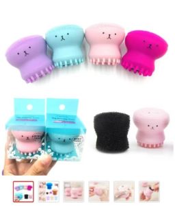 Cepillo masajeador en forma de pulpo.