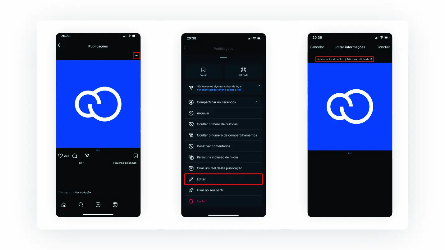 Passo a passo para editar localiza&ccedil;&atilde;o no Instagram.