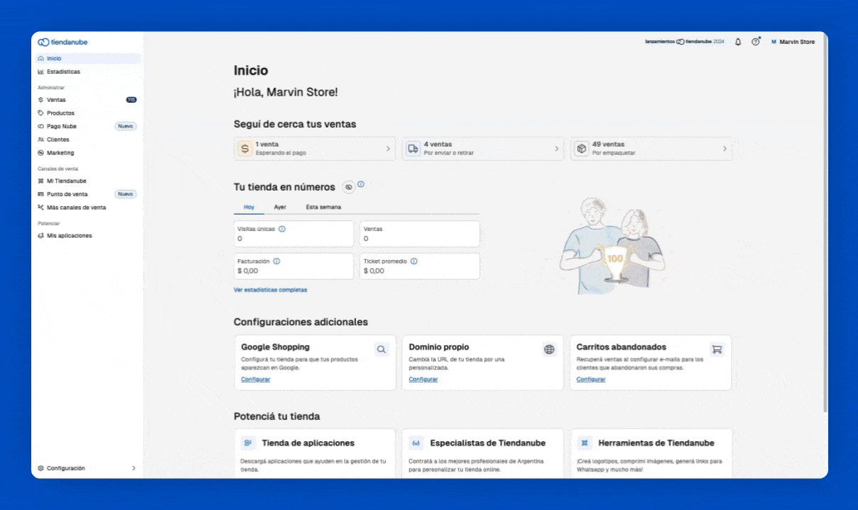 Gestión centralizada de Pago Nube.