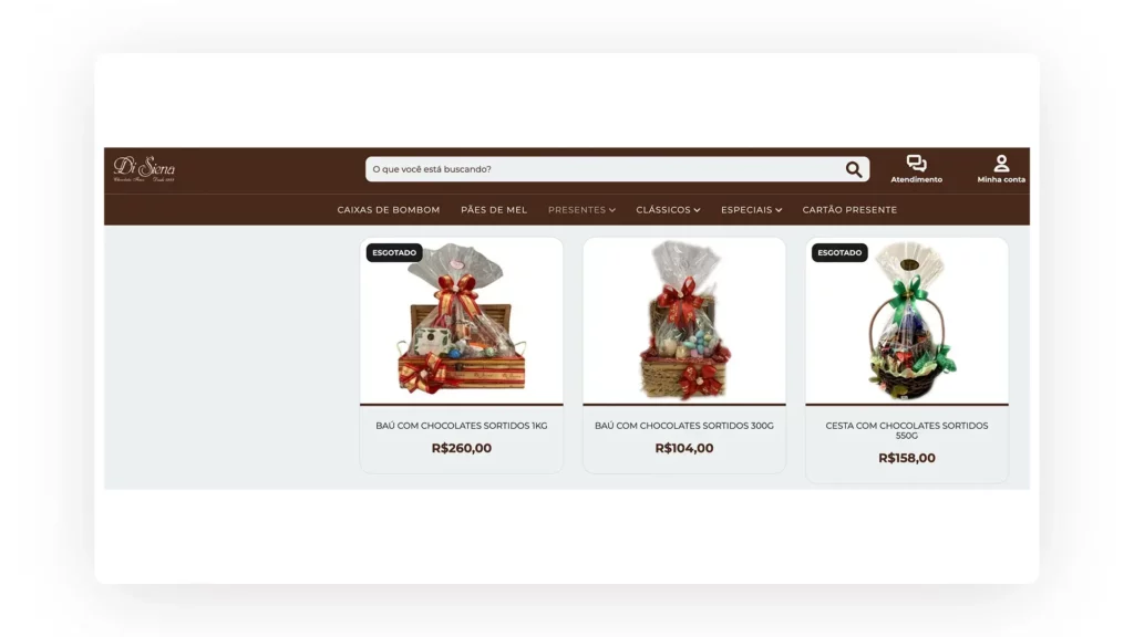 Cestas para vender da Di Siena