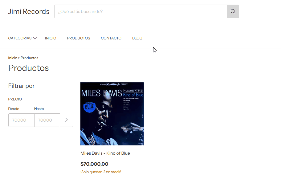 Funcionalidad de Blog en Tiendanube.