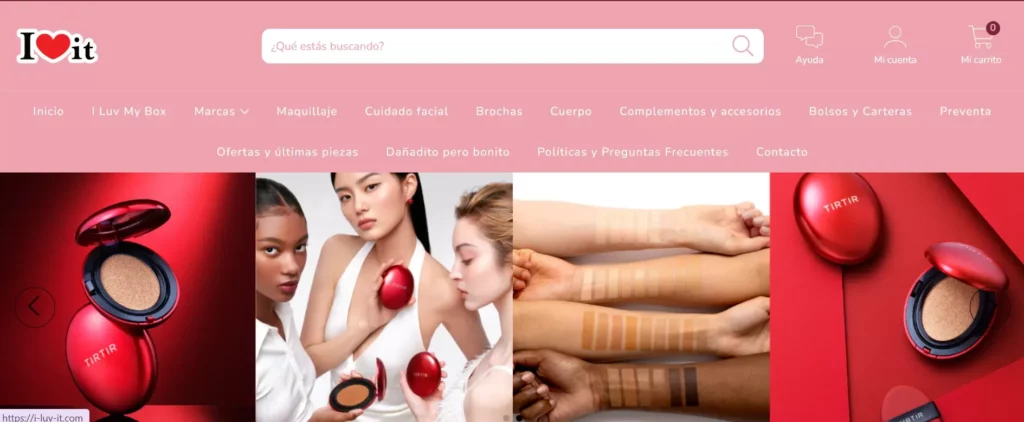 Captura de la tiende de I Luv It.