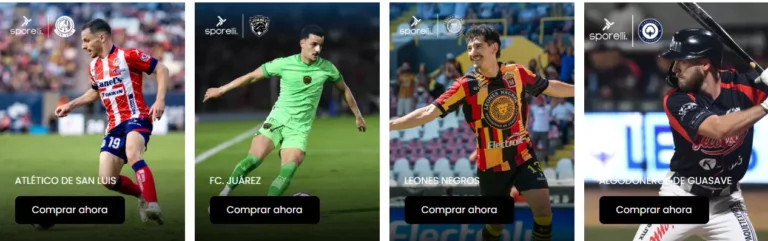 Catálogo de Sporelli, proveedor de ropa deportiva en México.