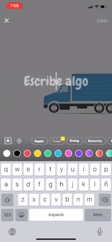 Captura de pantalla de c&oacute;mo editar un sticker con movimiento para WhatsApp desde Sticker.ly.