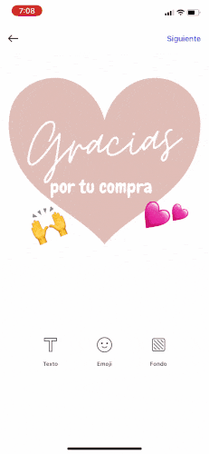 Captura de pantalla de un sticker con movimiento para WhatsApp creado desde Sticker.ly.
