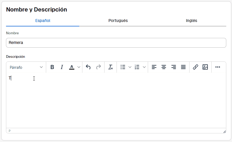 C&oacute;mo armar una gu&iacute;a de talles en Tiendanube.