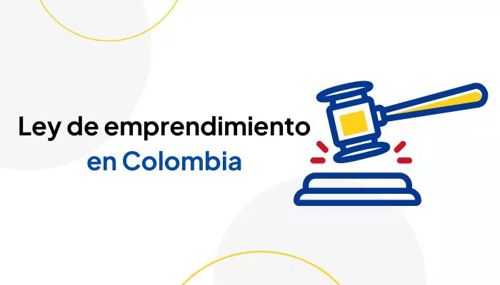 Ilustración que representa la Ley de Emprendimiento en Colombia: Ley 2069 de 2020.