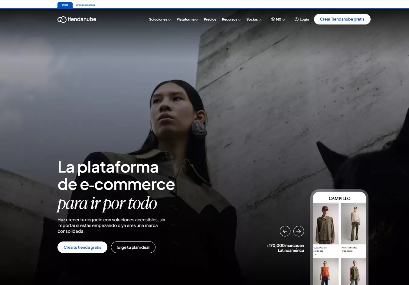 Alternativas a Shopify, Tiendanube. 