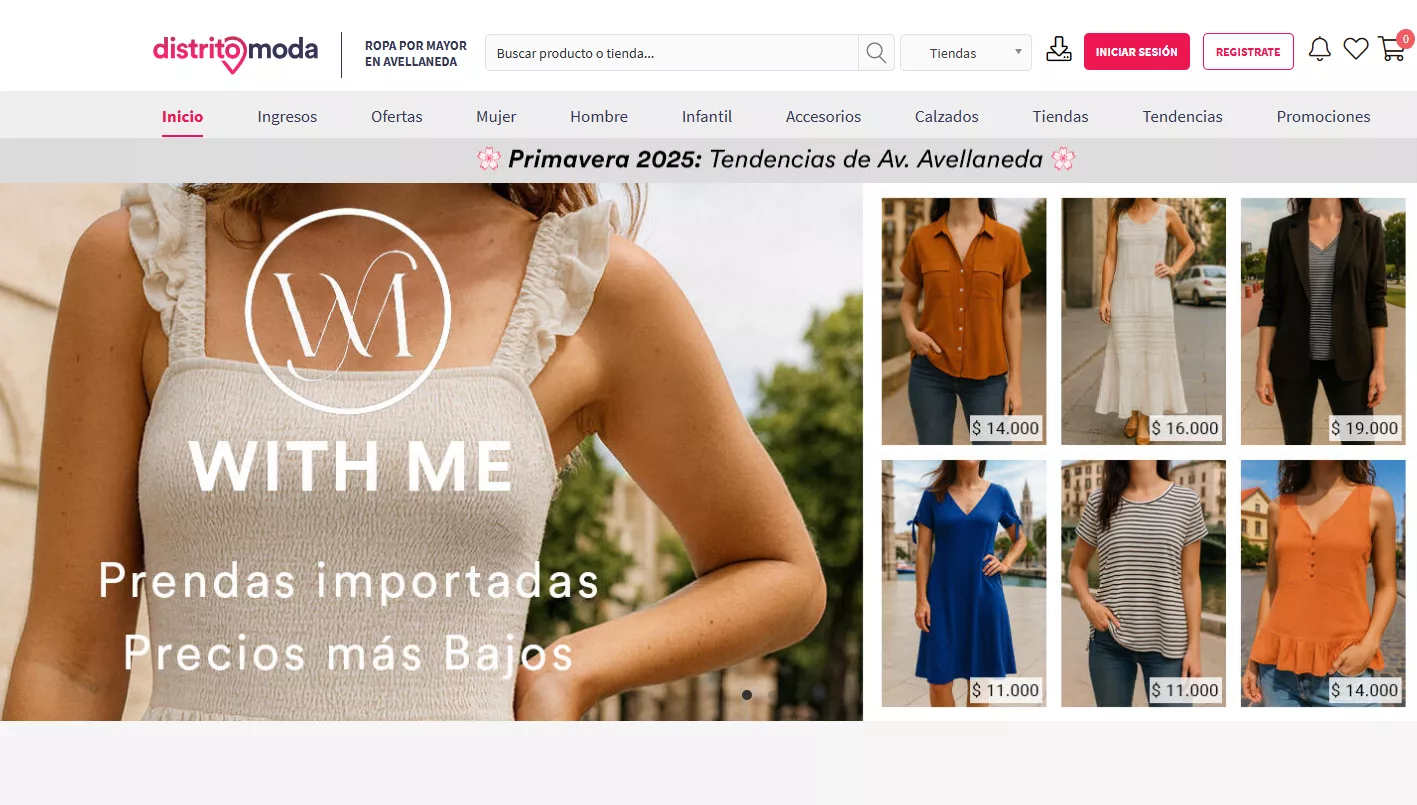 Proveedor de ropa Distrito Moda.