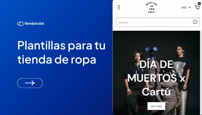 Plantillas para tienda de ropa online.