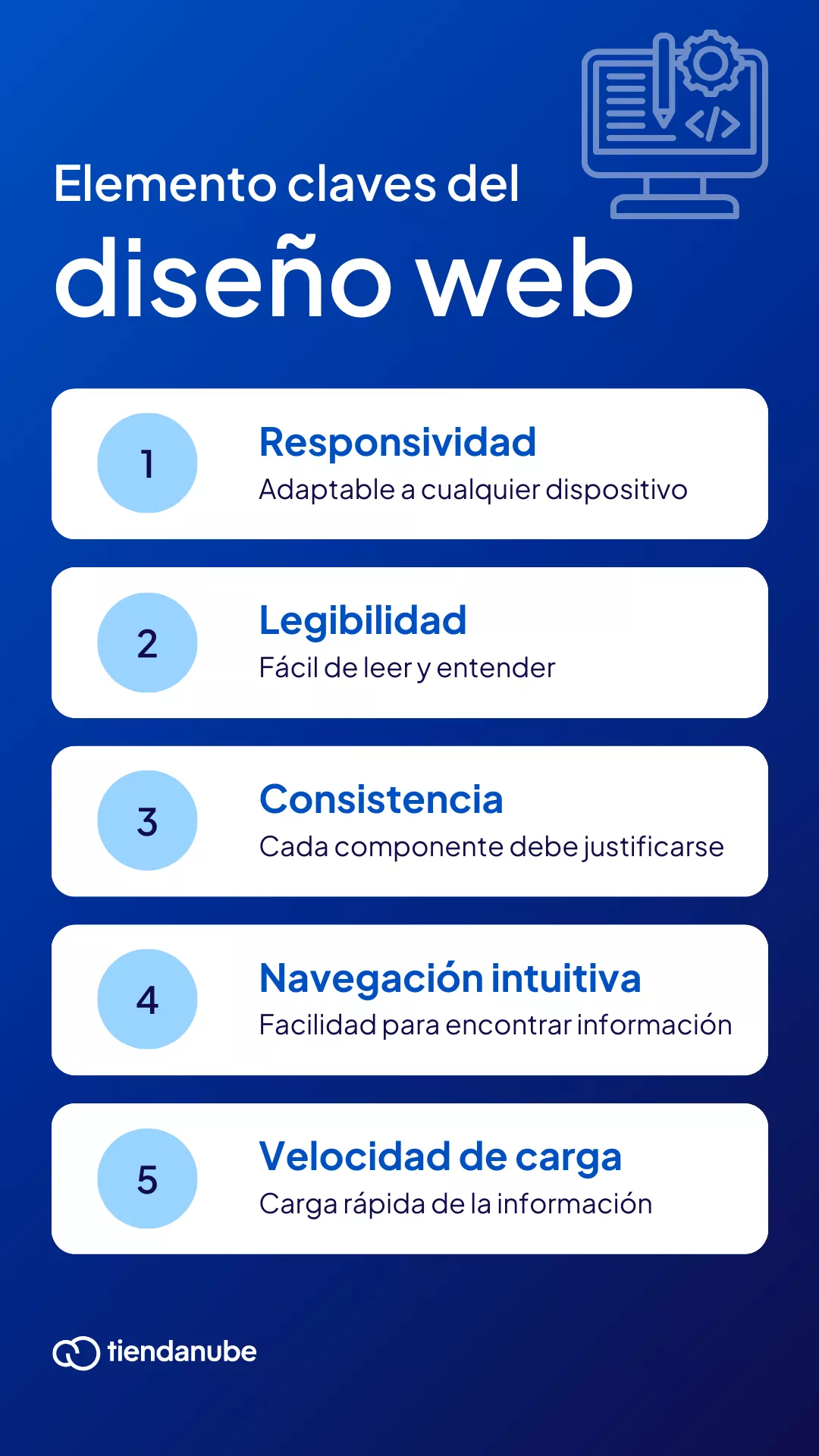 Elementos claves del diseño web.