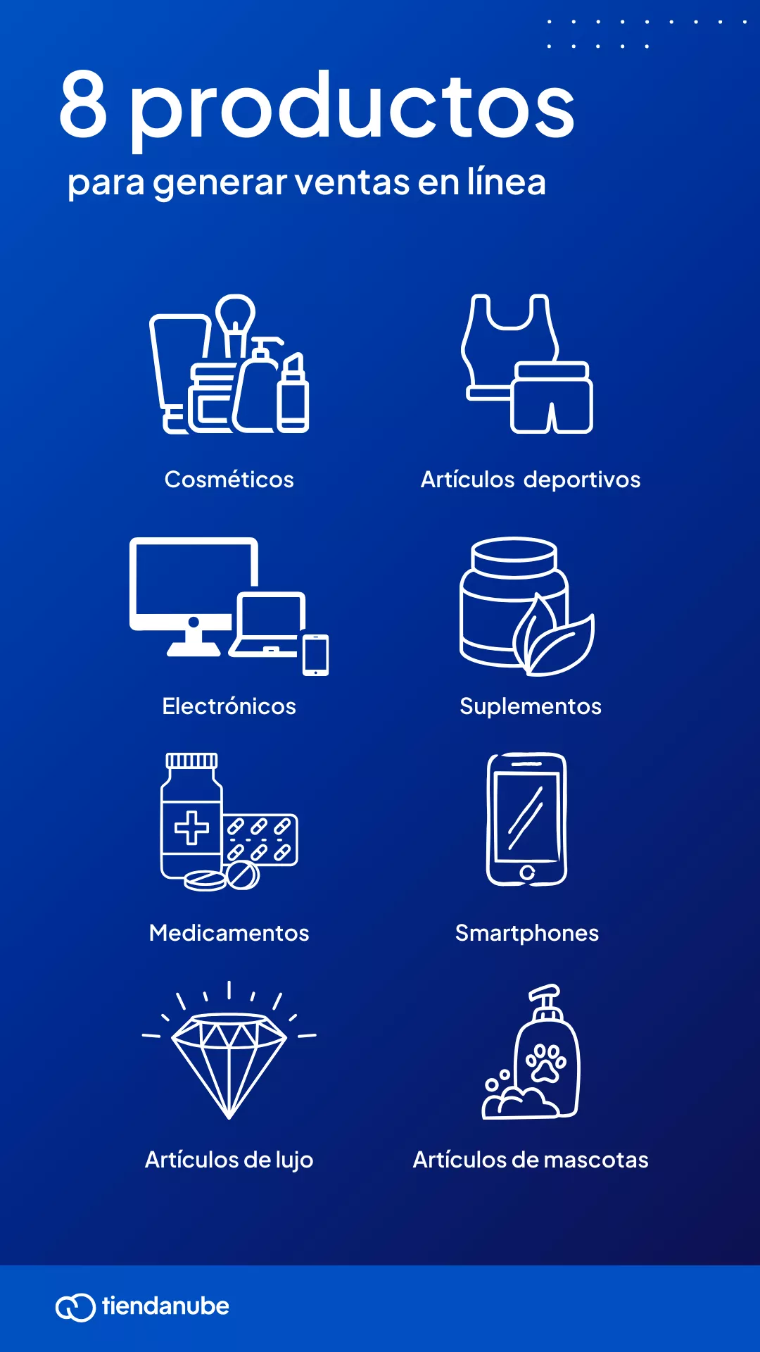 Productos en tendencia para generar ventas en línea.