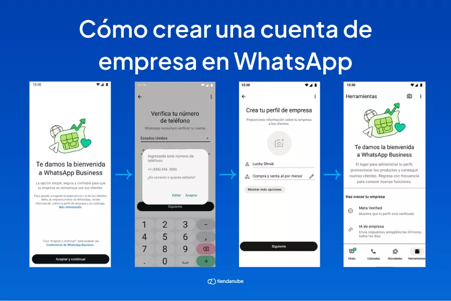 Paso a paso para crear una cuenta de empresa en WhatsApp