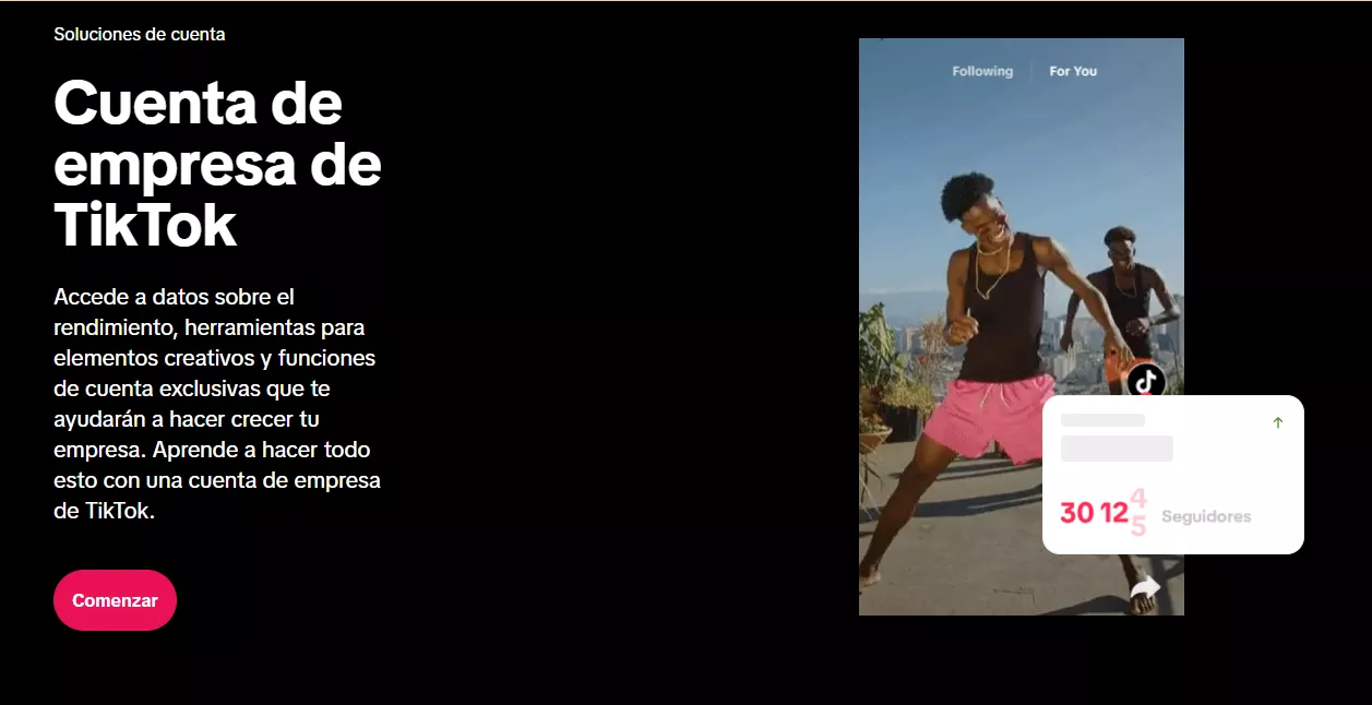 Paso a paso, c&oacute;mo crear una cuenta de TikTok para empresas 