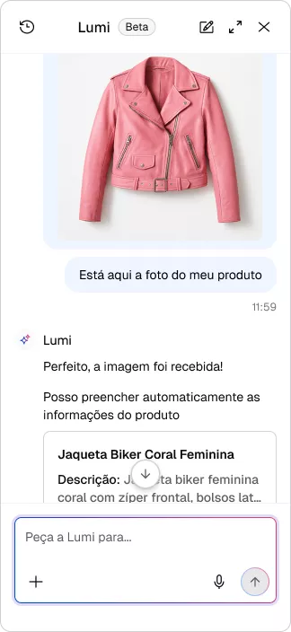 Lumi, inteligência artificial nativa da Nuvemshop.