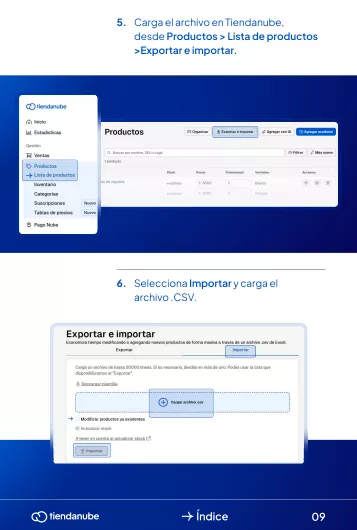 C&oacute;mo traspasar los productos de shopify a tiendanube.